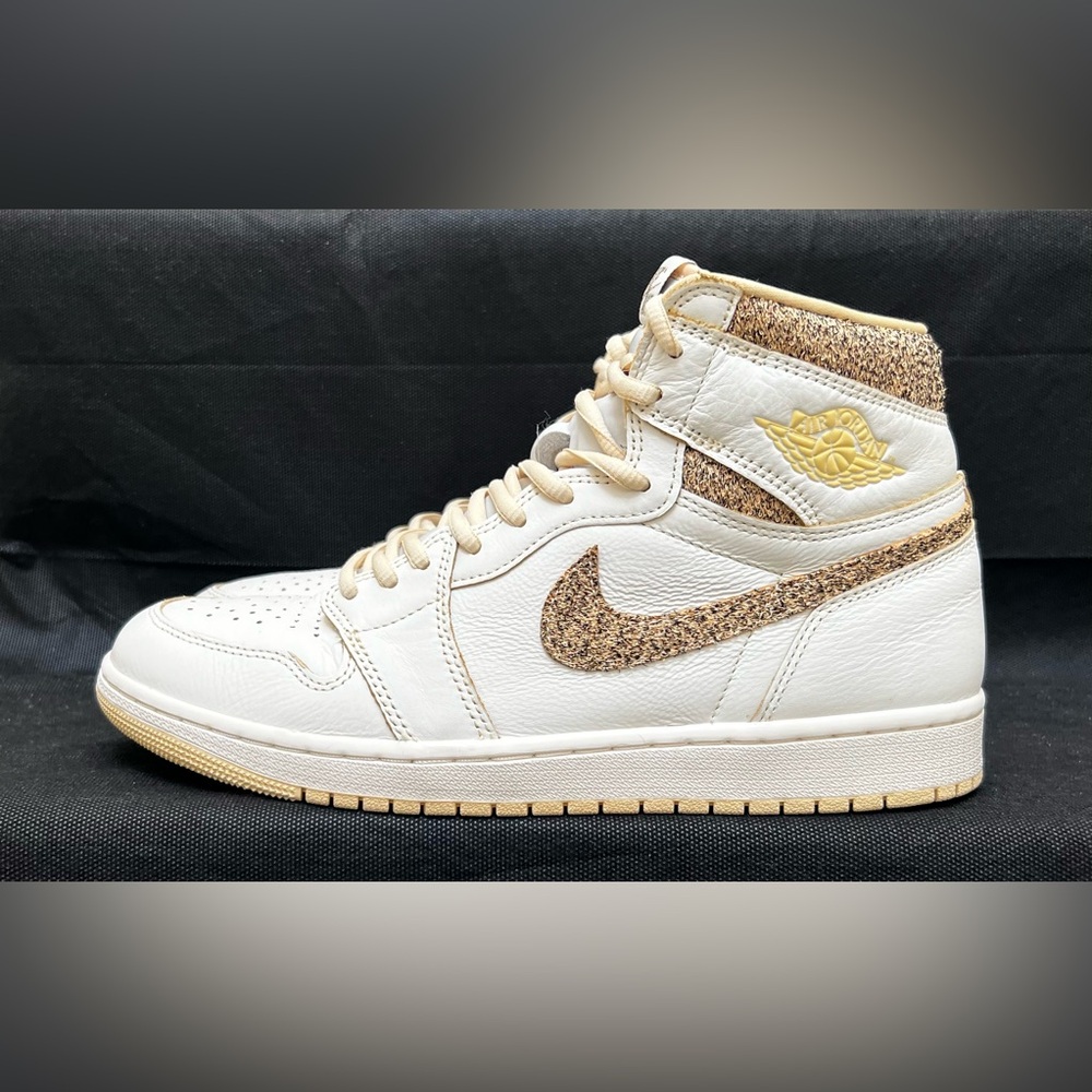 Jordan 1 Retro High OG Men's Sail Craft Vibrations Of Naija Sneakers FD8631-100 - Picture 2 of 8